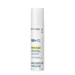 ATTITUDE sensitive natural Mineral Sunscreen Spray - Unscented - 50 SPF - 85ml