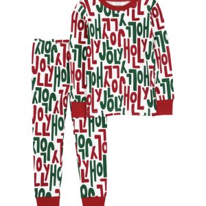 Carter’s Baby 2-piece Holly Jolly 100% Snug fit cotton Pajamas-18M
