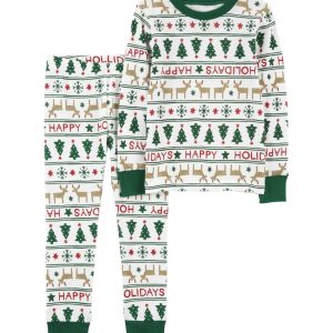 Carter’s Baby 2-Piece Fair isle 100% snug fit cotton Pajamas-18M