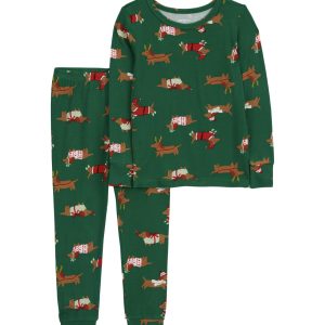 Carter’s Baby 2-Piece Christmas Dog Purelysoft Pajamas- 12M