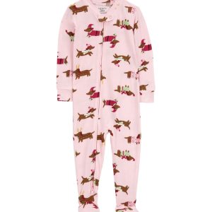 Carter’s Baby 1-Piece Christmas Dog Purelysoft Footie Pajamas-24M