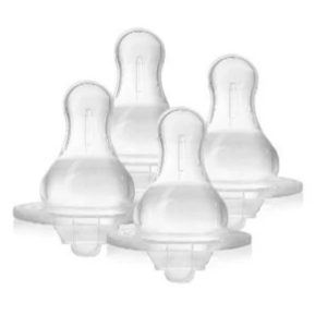 Evenflo Vented + Nipples (Fast flow 8M+) 4pk