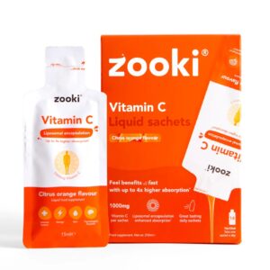 Zooki Zooki Vitamin C Liquid sachets-Pack of 30 (Citrus Flavor)