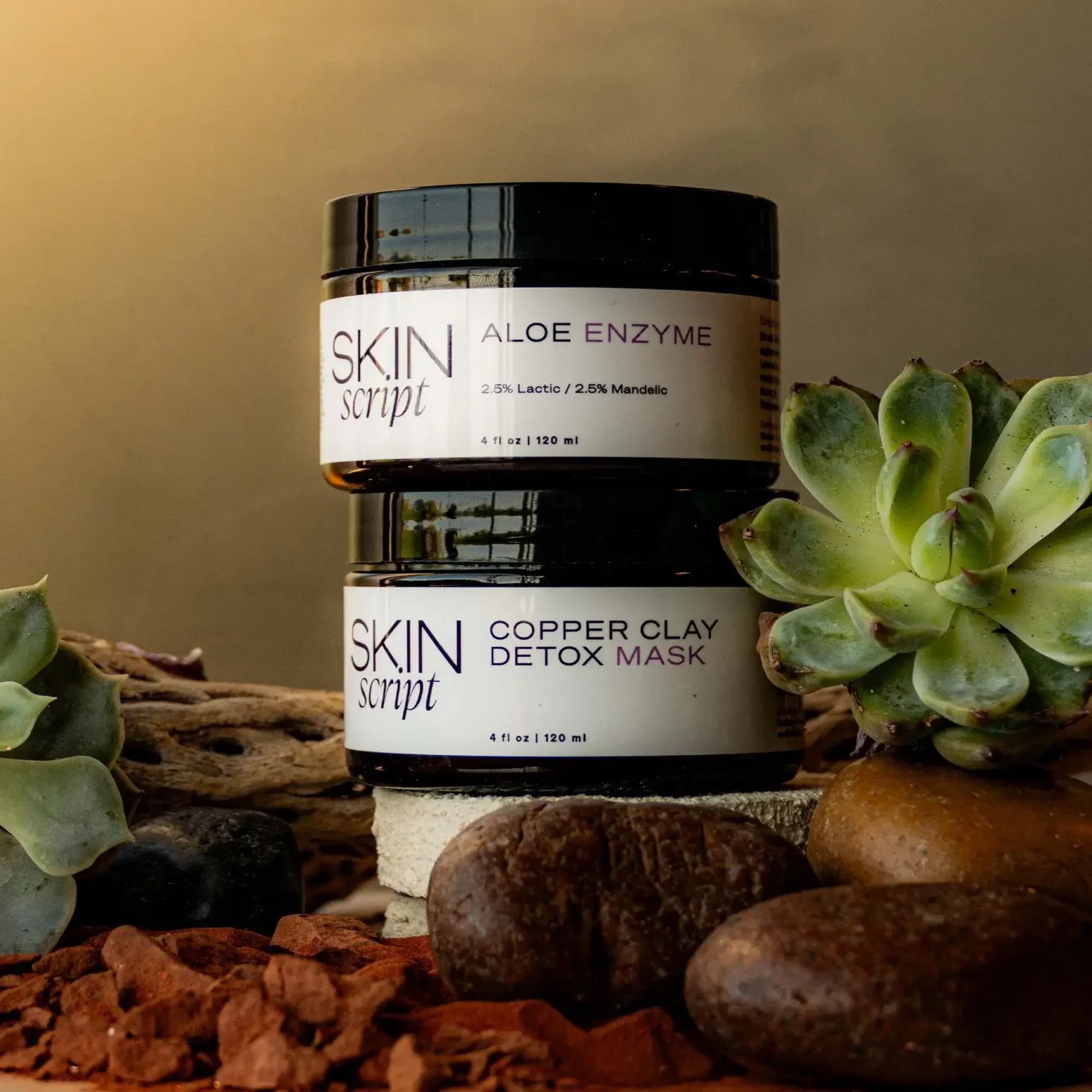 Skin script Desert Collection ~ Aloe and Copper Clay Facial