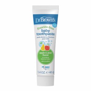 Dr. Brown’s™ Fluoride-Free Baby Toothpaste, Apple Pear , 1.4oz/40g, 1-Pack