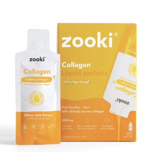 Zooki Collagen Liquid Sachets 5,000mg- Box of 30(Citrus Lime Flavour)