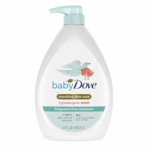 Baby Dove Fragrance Free Hypoallergenic Wash 34oz