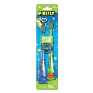 Firefly Light Up Timer Kids Toothbrush, Blue & Green