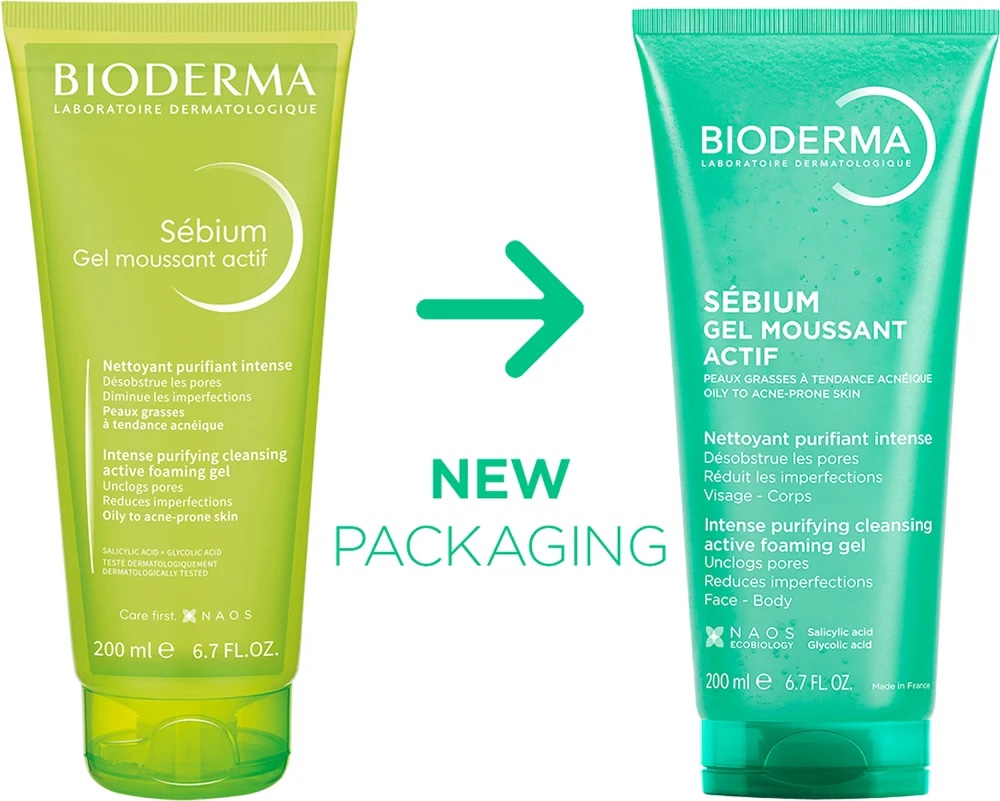 Bioderma Sébium Gel Moussant Actif Cleansing Active Foaming Gel 200ml - Image 2