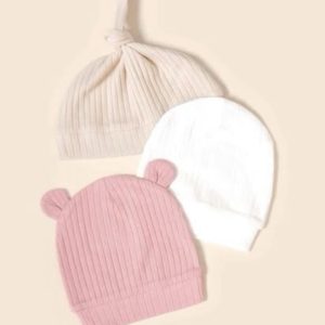 Baby Solid Hat (Pack of 3)  - Pink set