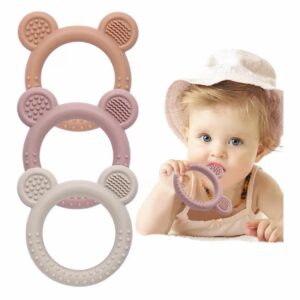 Eascrozn Baby Teething Toy-Pink
