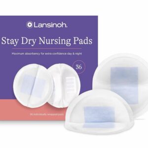 Lansinoh Stay-Dry Leak-Proof Nursing Pads, 36 ct.