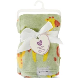 Parent's Choice Printed Jungle Green Super Soft Plush Baby Blanket