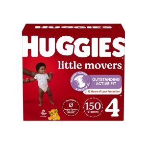 Huggies Little Movers Size 4 Diaper box, 150ct