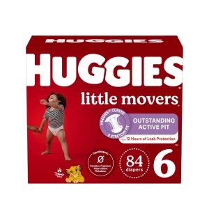 Huggies Little Movers Size 6 Diaper box, 84ct