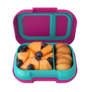 Bentgo Kids Snack Container | Fuchsia/Teal