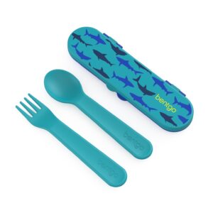 Bentgo Kids Plastic Utensil Set | Shark