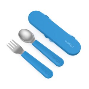 Bentgo Kids Stainless Steel Utensil Set | Blue
