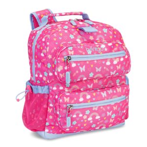 Bentgo Kids Prints Backpack | Rainbow & Butterflies