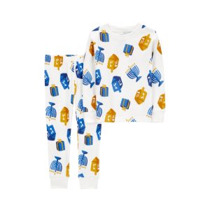 Carter’s Baby 2-Piece Hanukkah 100% Sung Fit Cotton PJs-12M