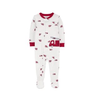 Carter’s Baby 1-Piece firetruck 100% Snug Fit Cotton Footie Pajamas-3T