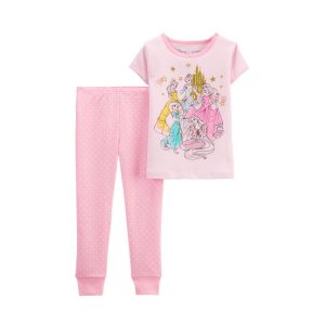 Carter’s Toddler 2-Piece Disney Princess 100% snug Fit Cotton Pajamas - 2T