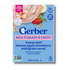 GERBER CEREAL FOR BABY GRAIN AND GROW Toddler Multigrain  Banana Strawberry