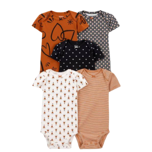 Carter’s Baby 5-Pack Short-Sleeve Bodysuits - 3M