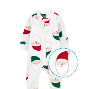 Carter’s Baby 1-Piece Santa Fleece Footie pajamas, 15-18M